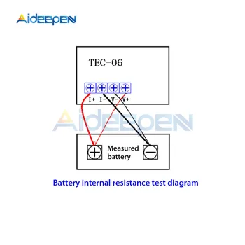 TEC-06 Patarei Testimine 16W Elektroonilise Koormus Tester Mobile Power Tester Max 500AH LED näidik Ventilaatori Kaabel Online