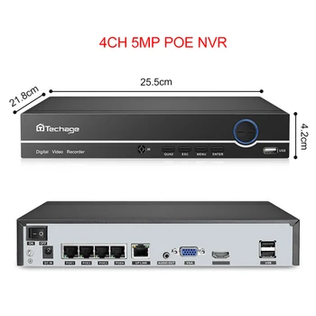 Techage 4CH 8CH 4MP 5MP 1080P POE NVR Turvalisuse Järelevalve Süsteemi Võrgustik, Audio Out, Video Salvesti Kuni 16CH Eest POE IP Kaamera