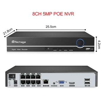 Techage 4CH 8CH 4MP 5MP 1080P POE NVR Turvalisuse Järelevalve Süsteemi Võrgustik, Audio Out, Video Salvesti Kuni 16CH Eest POE IP Kaamera