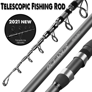 Teleskoop -, ketrus-õngeridvad 2.7 M-5.4 M Ultra-Light Pikk Shot Meri Masti pikamaa Viskamine Rod winter carp Fishing Rod
