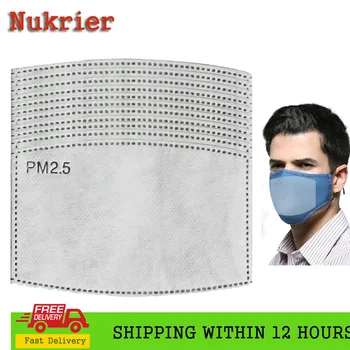 Tervise-PM2.5 Mask, Filter 5 Kihti Anti Tolmu Haze Näo Mask Filtrid Pad Täiskasvanud Laps Paber Aktiivsüsi Maskid Filter Padjad
