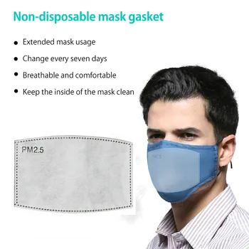 Tervise-PM2.5 Mask, Filter 5 Kihti Anti Tolmu Haze Näo Mask Filtrid Pad Täiskasvanud Laps Paber Aktiivsüsi Maskid Filter Padjad