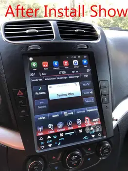 Tesla Android 9.0 Auto Multimeedia Mängija, Fiat Freemont Dodge Journey autoraadio Koos GPS Navigation Mms WIFI Player