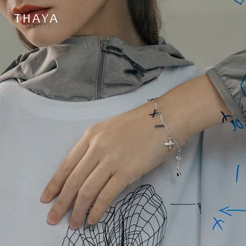 Thaya Moedisain Naiste Käevõru + - Märk Käevõru Hõbedast Värvi Kuld Käevõru Naistele 2020 Uued Kaunid Ehted Kingitus