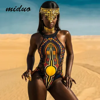 Tollivormistuse!!! MIDUO Kuum Seksikas Sidemega Ujumisriided, Digital Print-Aafrika Stiilis Push Up Brazilian Bikini Beach Kanda Ujumistrikoo Bikinis