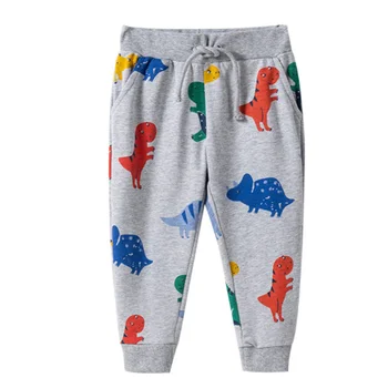 Top Brändi Uued Sügis-Kevad Dinosaurused Beebi Sweatpants Pingutusnöör Mood Lapsed Pikad Püksid Cartoon Prindi Laste Püksid
