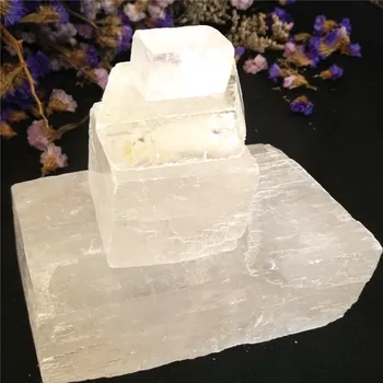 Top Kvaliteedi Langus Shiping Loomulik, Läbipaistev Optiline Kaltsiit Crystal Kukkunud Kivi Crystal Cube Mineraal Töötlemata Näidis
