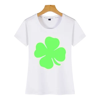 Tops T-Särk Naiste Shamrock ' St Patricks Day Ristik Õnne Casual T-särk Must Suvi Naine Tshirt