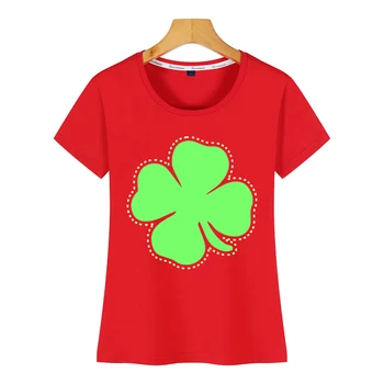 Tops T-Särk Naiste Shamrock ' St Patricks Day Ristik Õnne Casual T-särk Must Suvi Naine Tshirt
