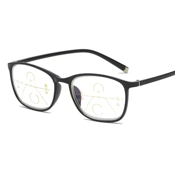 TR90 anti-sinine Progressiivne multifocal lugemise prillid meestele smart zoom lugemise prillid naistele kaugele lähedal silmist presbyopic Prillid