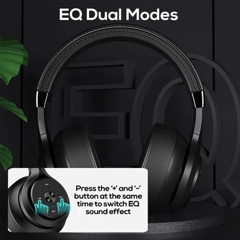 Traadita bluetooth-Kõrvaklapid EQ Mode Super Bass HIFI Stereo Peakomplekt LED Pööratav Kokkupandav Üle-Ear Kõrvaklapid, Mobiiltelefoni