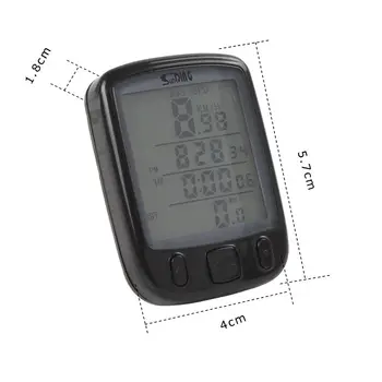 Traadita Traadiga LCD Taustvalgustus Bike Jalgratta rattakompuuter Odomeeter, Spidomeeter
