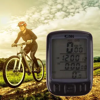 Traadita Traadiga LCD Taustvalgustus Bike Jalgratta rattakompuuter Odomeeter, Spidomeeter