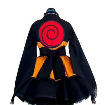 Trajes de Naruto Cosplay traje de Anime Naruto para hombre Näita trajes de dibujos animados japoneses Naruto abrigo Top kleit