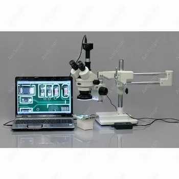 Trinocular Stereo Mikroskoop--AmScope Asjade 3,5 X-90X Trinocular Stereo Mikroskoop koos 144-LED Rõngast Kerge