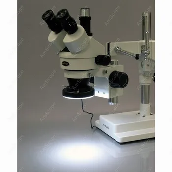 Trinocular Stereo Mikroskoop--AmScope Asjade 3,5 X-90X Trinocular Stereo Mikroskoop koos 144-LED Rõngast Kerge