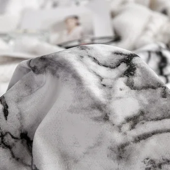 Trükitud Marmor 6 Värvi Voodipesu Komplekt Tekk Katab Lehed 2/3tk Hõlmab Kuningas Kuninganna Suurus Voodipesu Kõrge Kvaliteedi Trööstija Bedclothes