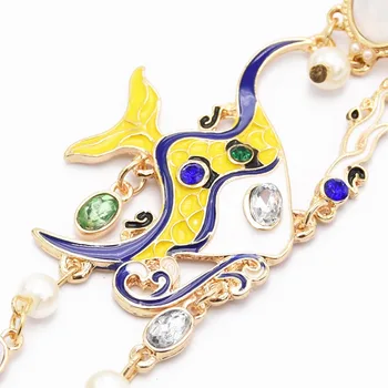 Tutt Tolknema Kõrvarõngas Elegantne korea Opaal Kala-kujuline Mood Akrüül Crystal Pikad Kõrvarõngad Boho India Ehteid.