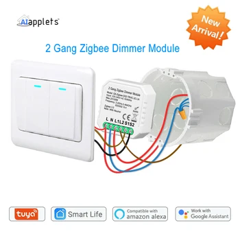 Tuya Zigbee 3.0 Dimmer Smart Switch Module Töötleja Valguse Lüliti Hääljuhtimine Tugi Google ' I Abiline Alexa Echo Zigbee2Mqtt