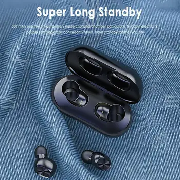TWS Bluetooth Kõrvaklapid Traadita Earbuds tasu võtmise Korral 3D Stereoheli Veekindel In-ear Sport Peakomplekti Toetada iOS/Android