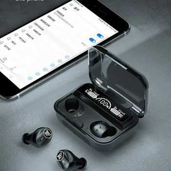 Tws traadita kõrvaklappide Hi-Fi Stereo Sweatproof bluetooth kõrvaklapid gaming Headset koos LED-ekraan earbuds pk tws i12 jaoks xiaomi