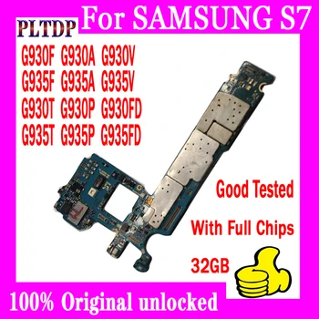 Täielik Unlocked Samsung Galaxy S7 G935F G935FD G935A G935P G935T G935V G930F Emaplaadi 32GB Originaal Loogika pardal