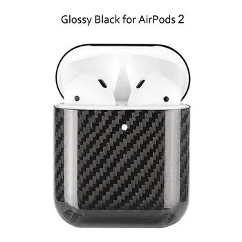 Tõeline reaalne süsinikkiust juhul kaas airpods 1 2 3 juhtmeta kõrvaklapid raske juhtumi apple airpods pro bluetooth kõrvaklapid