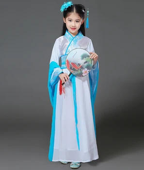 Tüdrukud Hiina Traditsiooniline Hanfu Kleit Iidse Hiina Ooper Han Tang Ming Kostüüm Dünastia Lapse Riided Rahvatantsu Laste Kid