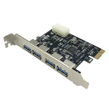 U3V PCI Express Post Card PCI-E USB 3.0 Adapter Kaart, 4 Porti 5 gbit / s PCIE laienduskaardi Lisada Kaardi Windowsi Süsteemi