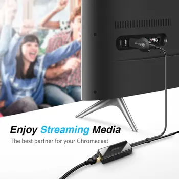 Ugreen Ethernet Adapter Chromecast USB 2.0, RJ45 Google Chromecast 2 in 1 Ultra Heli TV Stick Micro USB Võrgu Kaart