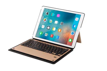 Ultra Õhuke Eemaldatav Metallist Juhtmeta Bluetooth-Klaviatuur Dokk Juhul Seista Leather Smart Cover Apple iPad Pro 12.9