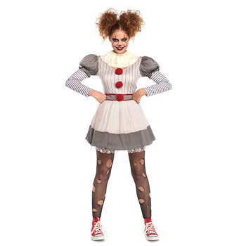 Umorden SEDA Filmi Pennywise Cosplay Jube Kloun Kostüüm Naistele Teismeliste Tüdrukute Halloweeni Karneval Pool Kleit