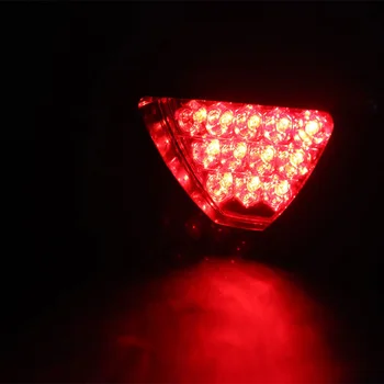 Universaalne 12 LED Piduri Tuled Taga Saba Stop Udu Kolmnurkne Piduri Tuli Peatada Ohutus Lambi Auto LED Strobe Light