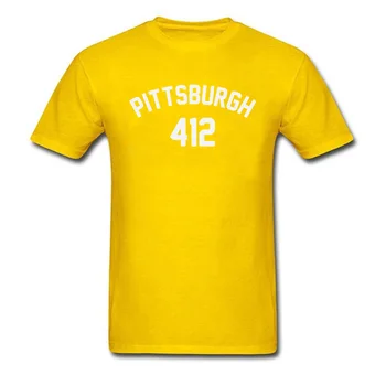USA Pittsburghi 412 Custom T-särgid, Meeste Puuvillane Riie O-Kaeluse Mehed Eesotsas Särk Vabaaja Tshirt Armastavad Päev Rühm Tee Särk Harajuku