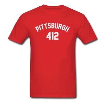 USA Pittsburghi 412 Custom T-särgid, Meeste Puuvillane Riie O-Kaeluse Mehed Eesotsas Särk Vabaaja Tshirt Armastavad Päev Rühm Tee Särk Harajuku