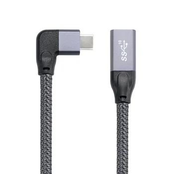 USB-C USB 3.1 C-Tüüpi Mees Vasakule-Paremale Kaldu USB-C USB 3.1 C-Tüüpi Naine Laiendamine Data Kaabli muhv Sülearvuti