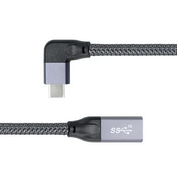 USB-C USB 3.1 C-Tüüpi Mees Vasakule-Paremale Kaldu USB-C USB 3.1 C-Tüüpi Naine Laiendamine Data Kaabli muhv Sülearvuti