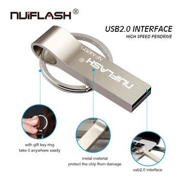 Usb-pendrive 16gb 32gb 64gb 128gb metall-usb-flash-drive-flash mälukaart usb stick pen drive u disk