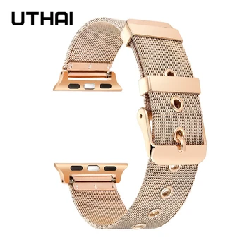 UTHAI P42 Watchbands Sobib Apple Vaata Apple Watch Band 3 4. Põlvkonna Milanese kella rihm