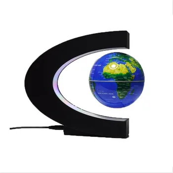 Uudne Tabel Tuled Magnetic Levitation Maailma Maailma Kaart Lamp Värvikas LED Tuled Home Office Desk Teenetemärgi Loomingulised Kingitused