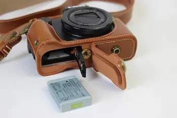 Uued Luksus Pu Nahast kaamerakott Kott Canon Powershot G5X G-5X Kaamera Kata kott, Mille Rihm Avatud Aku Otse