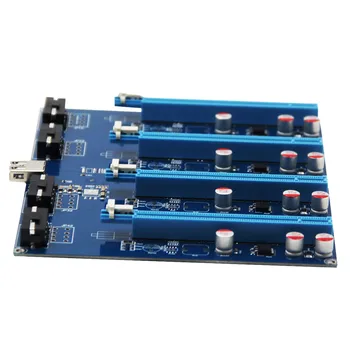 Uued PCI-Express PCIe 1 kuni 4 PCI express 16X slots Ärkaja Kaart PCI-E 1X Välise 4 pesa Adapter PCIe Port Multiplier