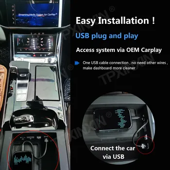 Uuendada Raadio Carplay Android Auto Audio Audi e-tron 2018-2021 Apple Wireless AI Kasti Auto Multimeedia Mängija GPS Navi