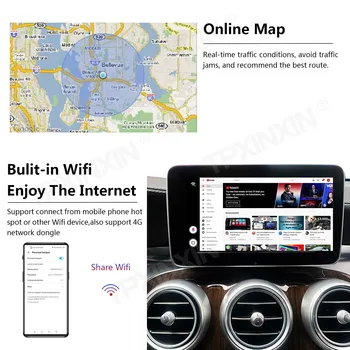 Uuendada Raadio Carplay Android Auto Audio Audi e-tron 2018-2021 Apple Wireless AI Kasti Auto Multimeedia Mängija GPS Navi