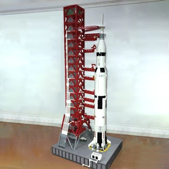 UUS 121CM Kõrge 3586PCS Ruumi Apollo Saturn-V Käivitada Äärmist Torn 21309 Sobib Technic Hoone Plokid, Tellised jõulukinke