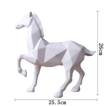 Uus 2020. Aasta Hobuse Kuju Figuriin Kaasaegne Ja Abstraktne Geomeetriline Stiil Vaik Hobune Loomade Suur Ornament Kodu Kaunistamise Tarvikud