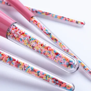 Uus 5tk Candy Ükssarvik Crystal Jumestus Pintslite Komplekt moodustavad Vahendid Sihtasutuse Puuder Põsepuna Markeri Lauvärv Blending Brush