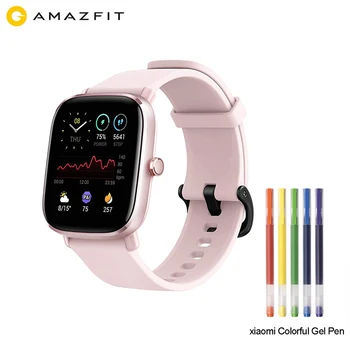 Uus Amazfit GTS 2 Mini Smartwatch Alati-AMOLED Ekraan 70 spordirežiimi Vere hapnikusaturatsiooni Mõõtmine Magada Järelevalve