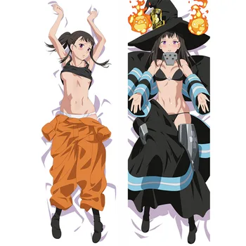 Uus Anime Tule Jõudu tuletõrjele Leegid Maki Oze Kotatsu Tamaki Cosplay Dakimakura padjapüür Kallistamine Keha Padi Kaaned