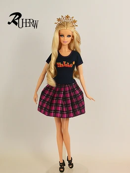 Uus arrvial 5 Tk / palju Fashion girl Pool Nukk õhtul Kleit Riided Kleit Barbie mannekeeni Tasuta shipping